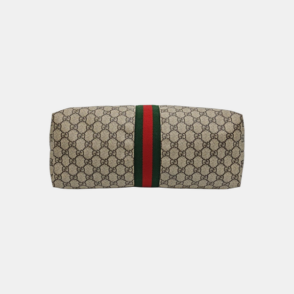 Ophidia Medium Monogram Coated Canvas Beige