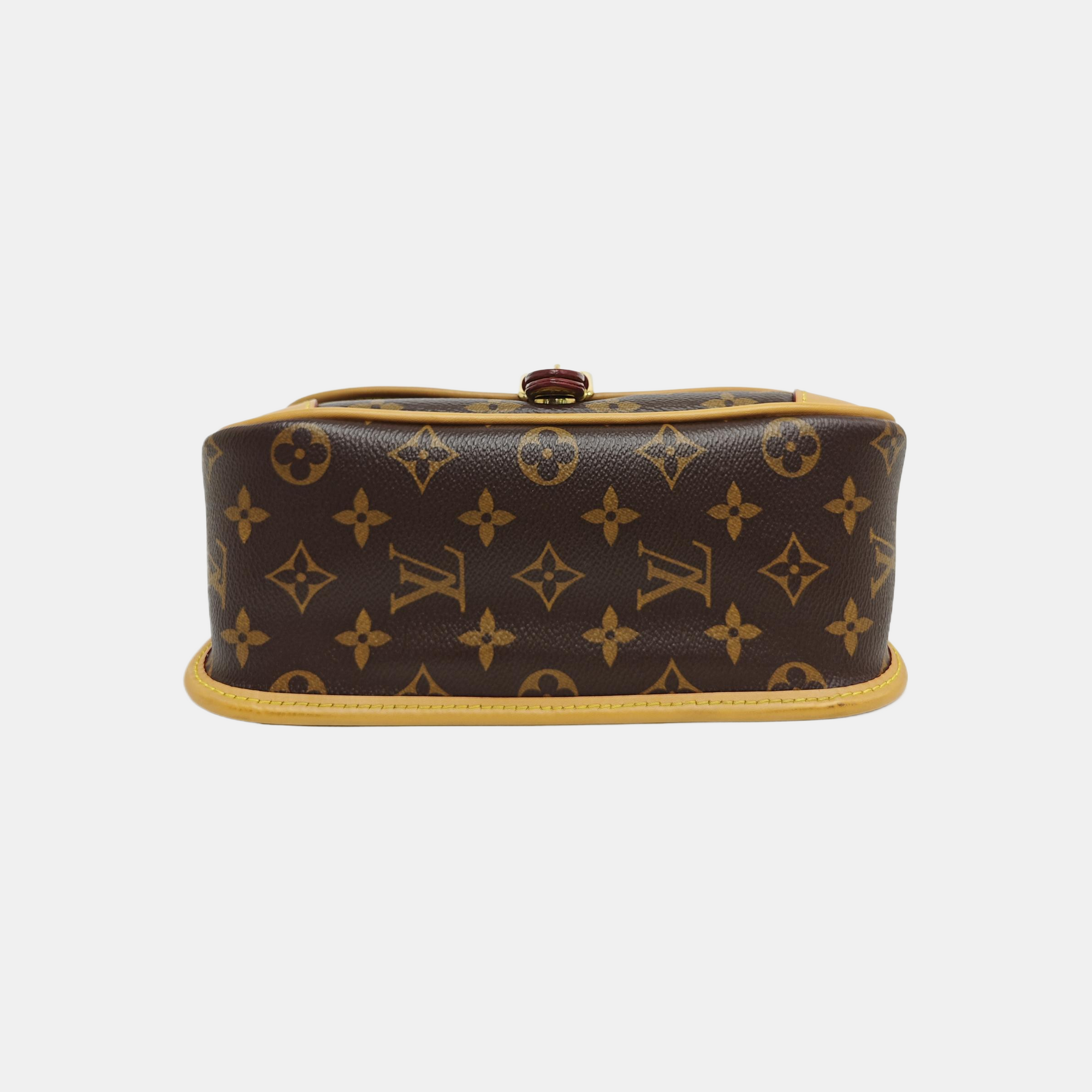 DIANE Monogram Coated Canvas Brown
