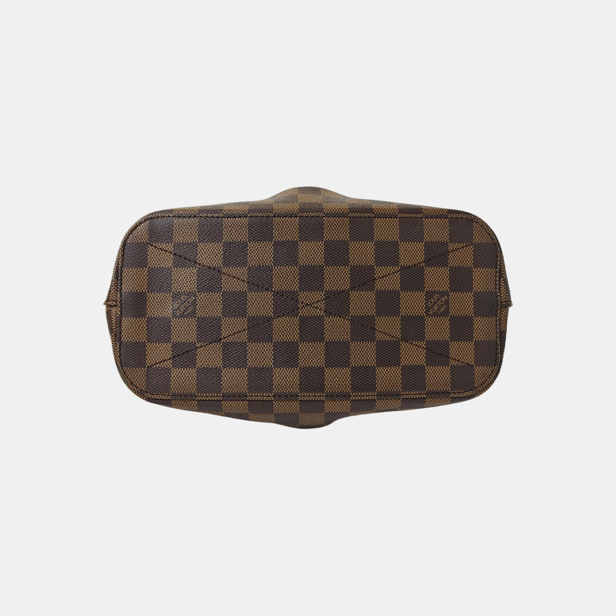 SIENA Damier Ebene Coated Canvas Brown