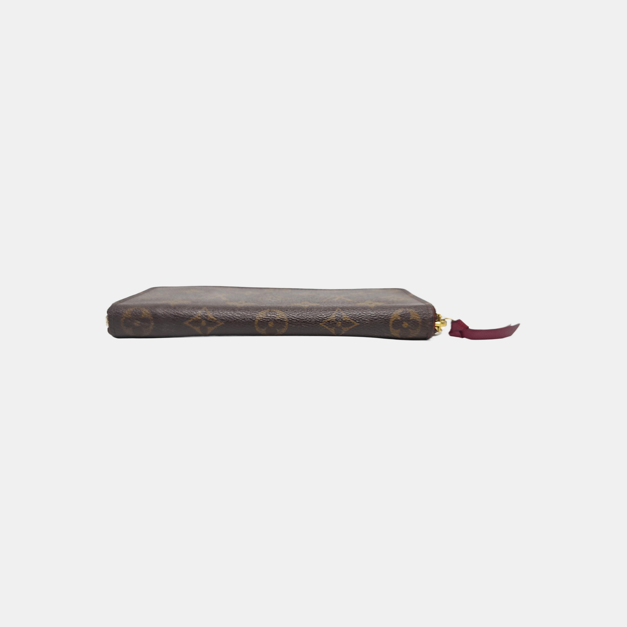 CLÉMENCE Monogram Coated Canvas Brown Wallet