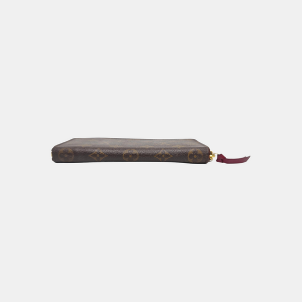 CLÉMENCE Monogram Coated Canvas Brown Wallet