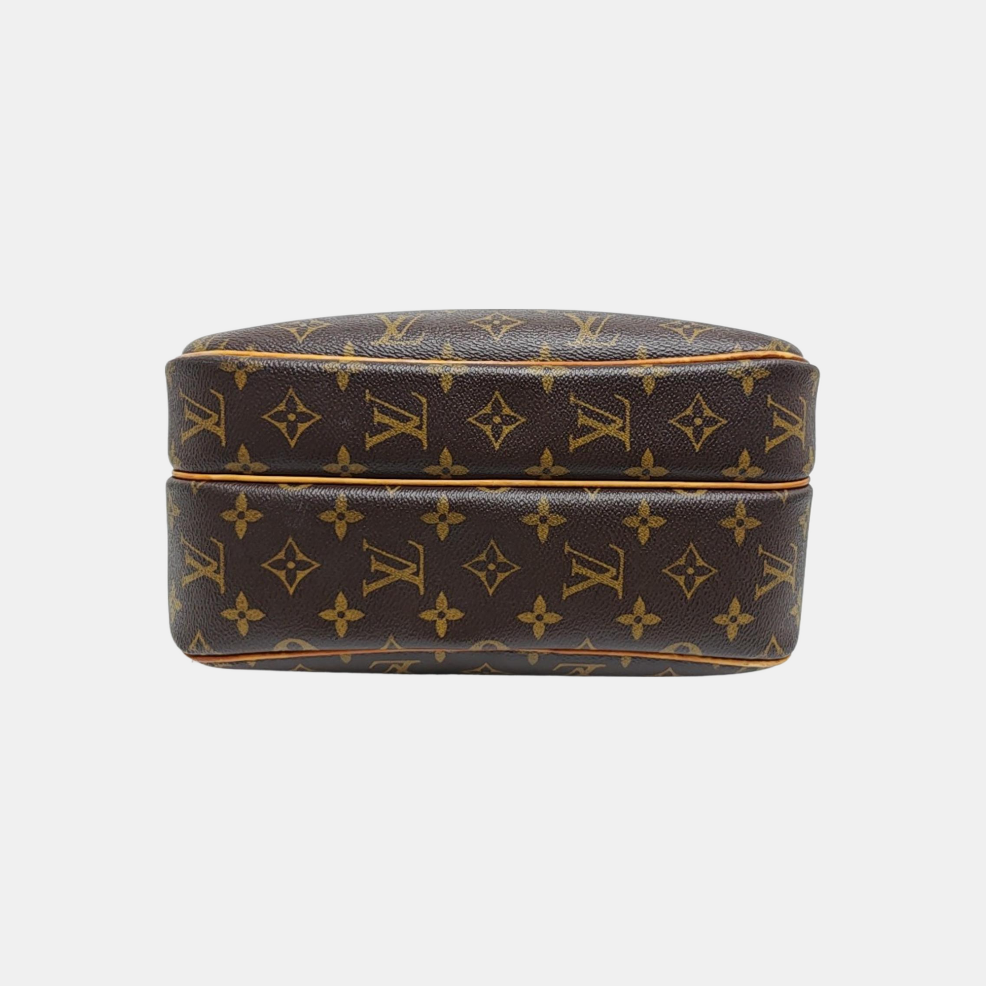 REPORTER Monogram Coated Canvas Brown