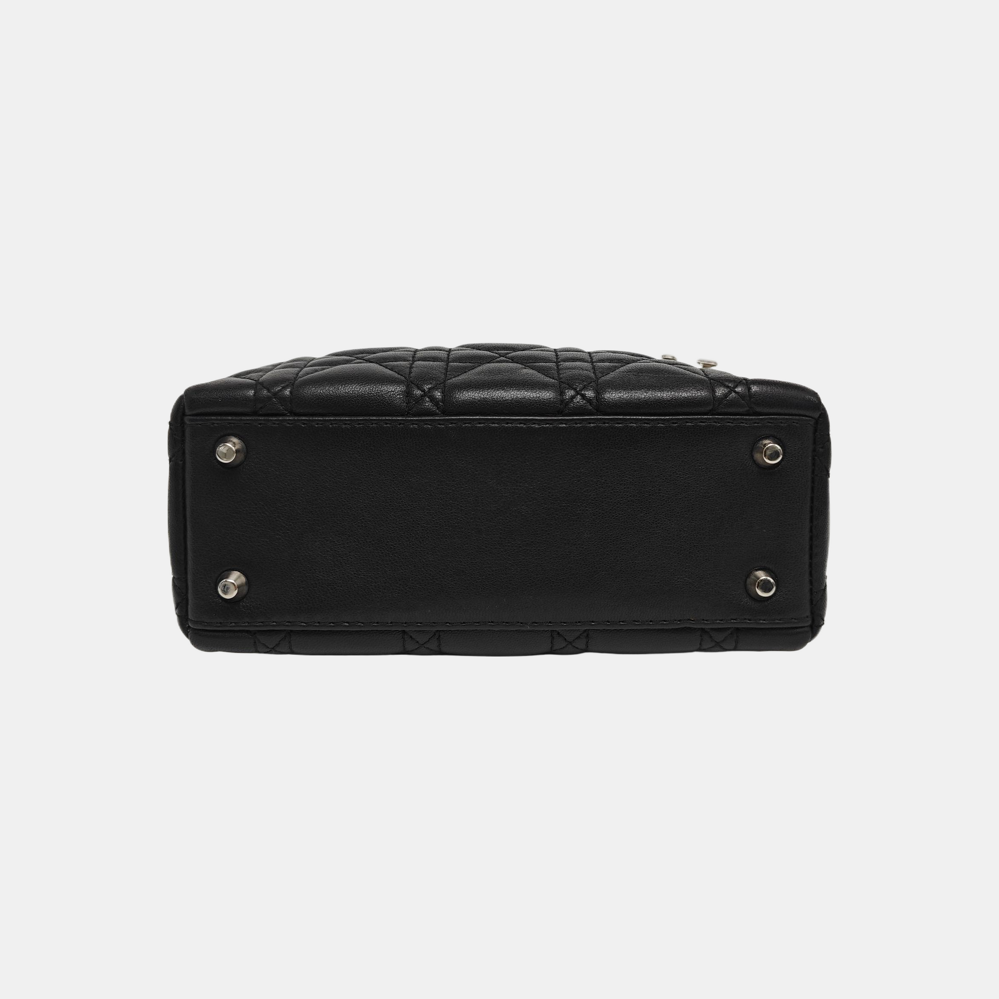 Lady Dior Mini Cannage Lambskin Black