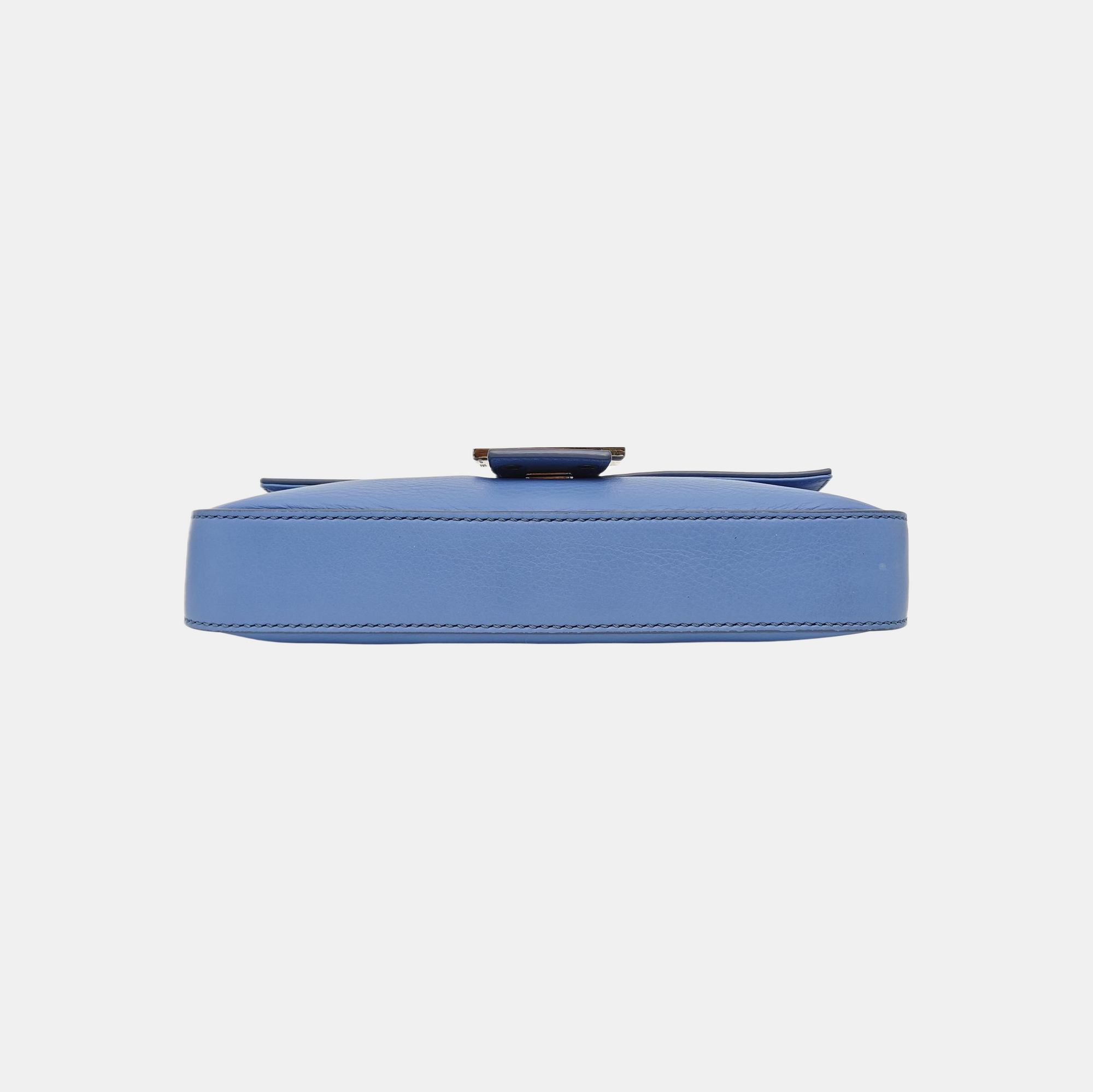 Baguette Medium Calfskin Blue