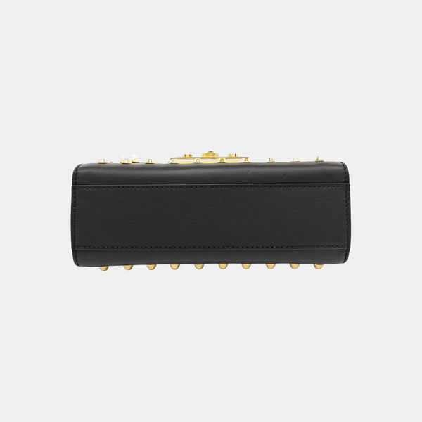 Padlock Small Calfskin Black