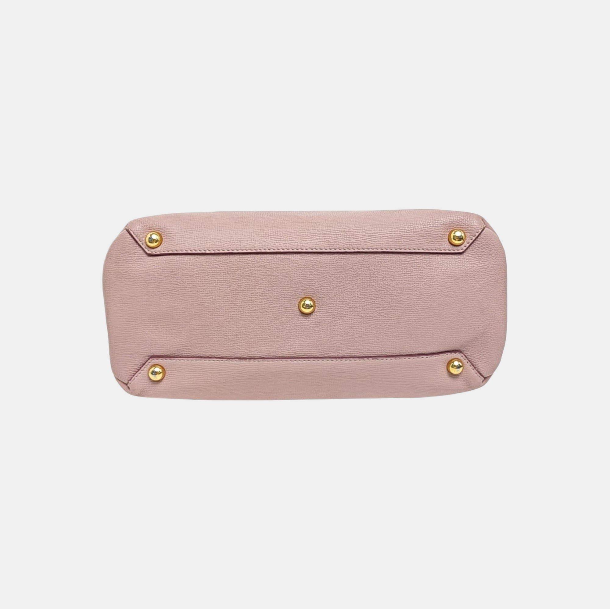 The Banner Medium Calfskin Pink