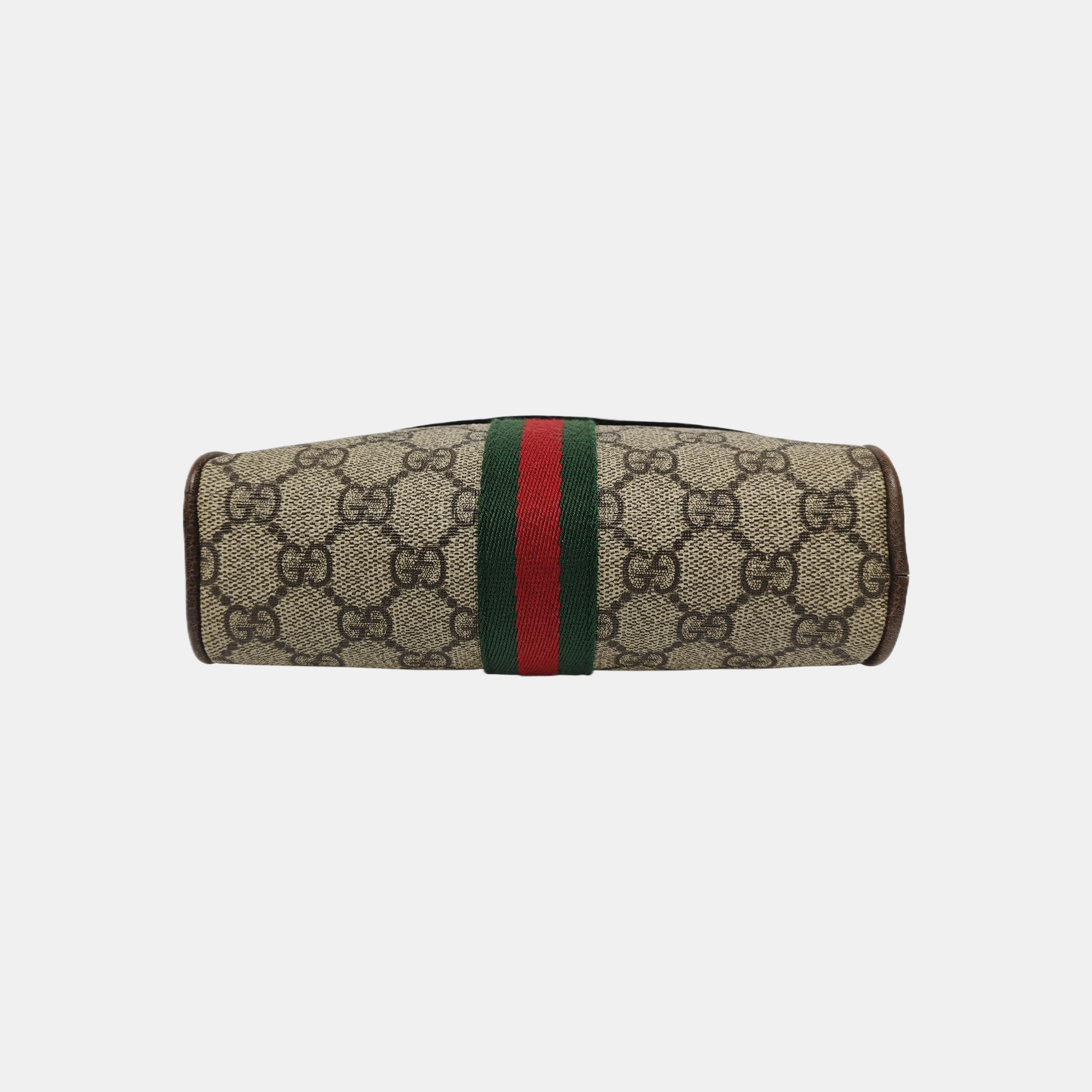 Ophidia Small Monogram Coated Canvas Beige