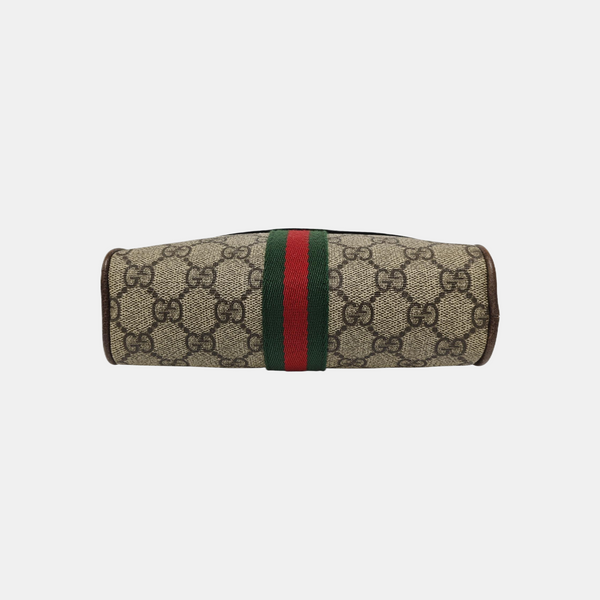 Ophidia Small Monogram Coated Canvas Beige