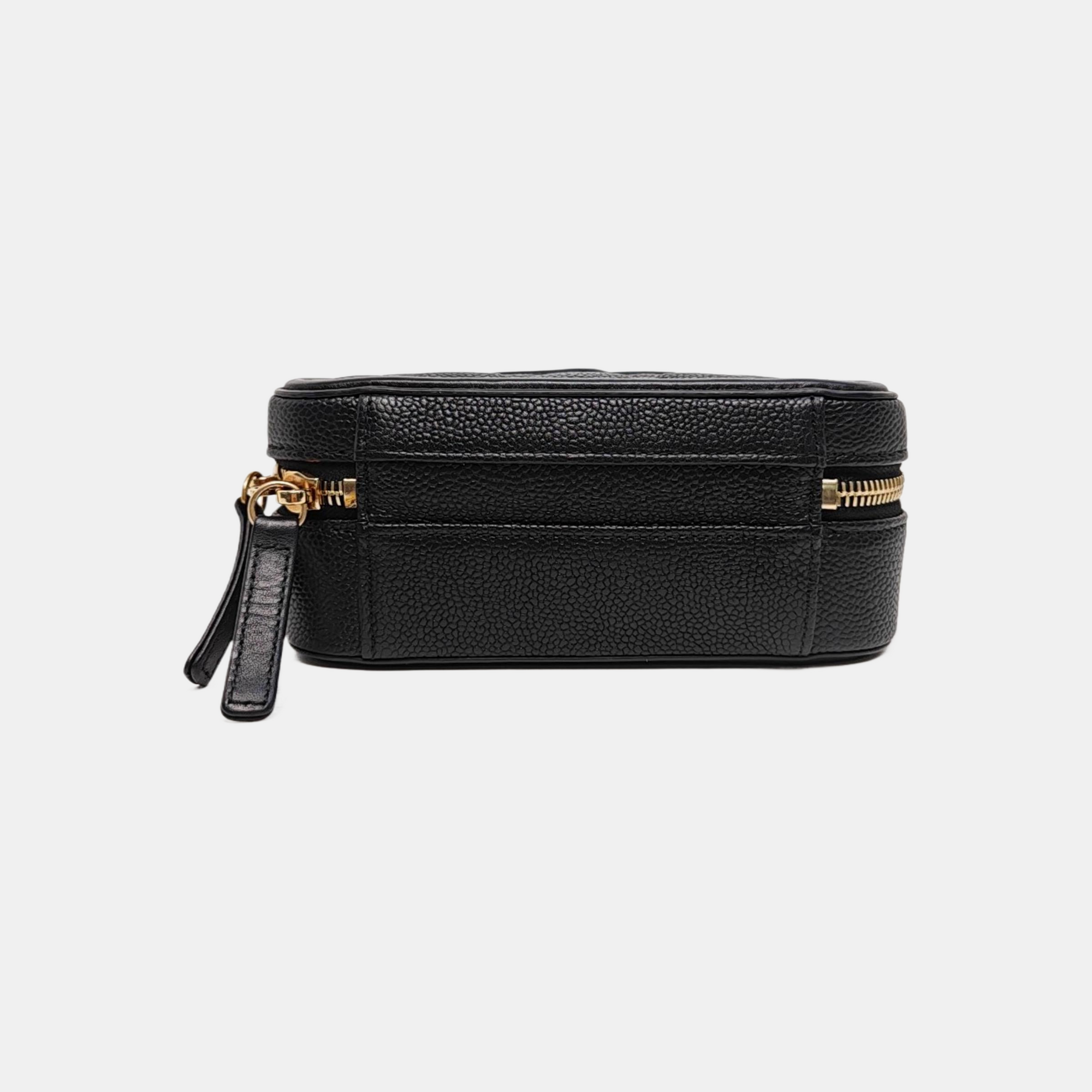 FILIGREE Small Quilted Grained Calfskin Black