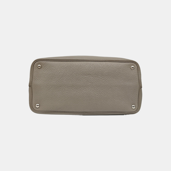 Double Large Calfskin Gray