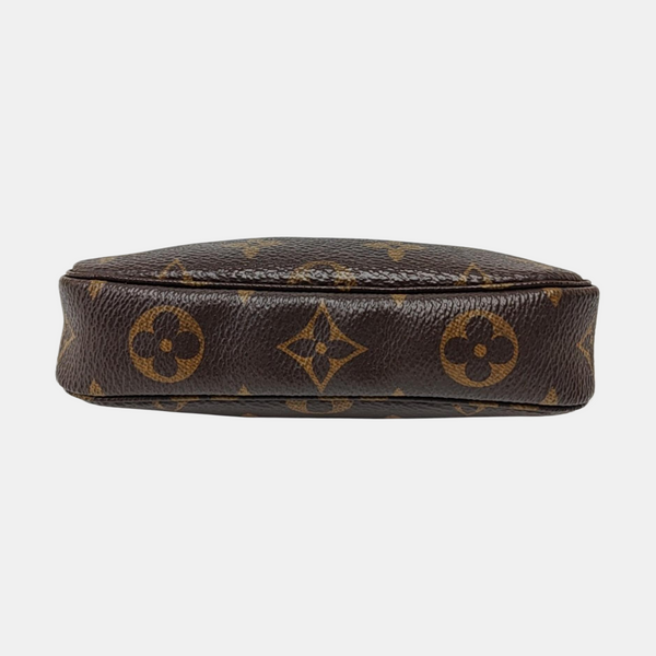 Authenticated pre-owned  ACCESSOIRES Mini Monogram Coated Canvas Brown - Top Handle Bag at Looply