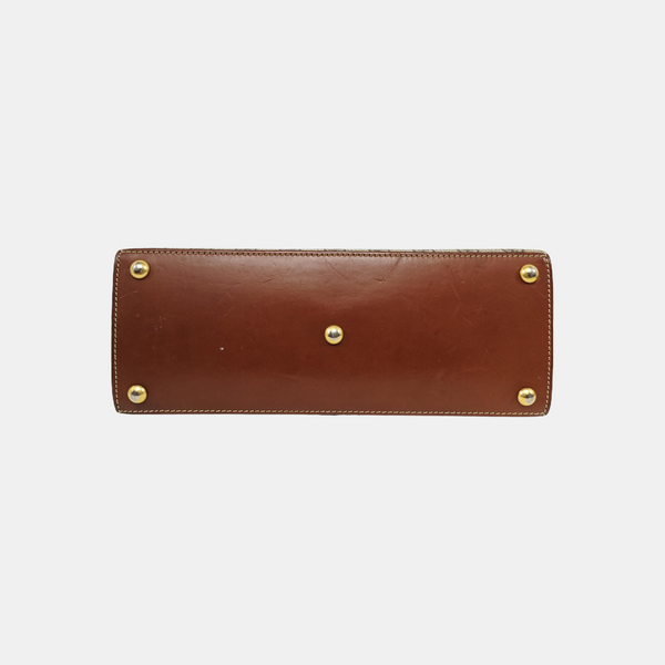 Padlock Small Monogram Coated Canvas Beige