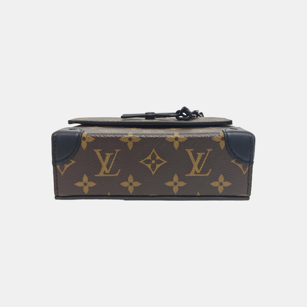 SOFT TRUNK Mini Monogram Coated Canvas Brown