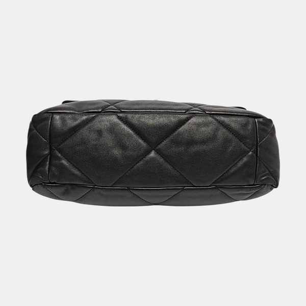 CHANEL 19 Large Quilted Lambskin Black