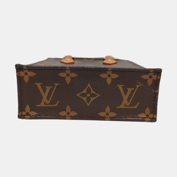 Authenticated pre-owned  SAC PLAT Mini Monogram Coated Canvas Brown - Tote Bag at Looply