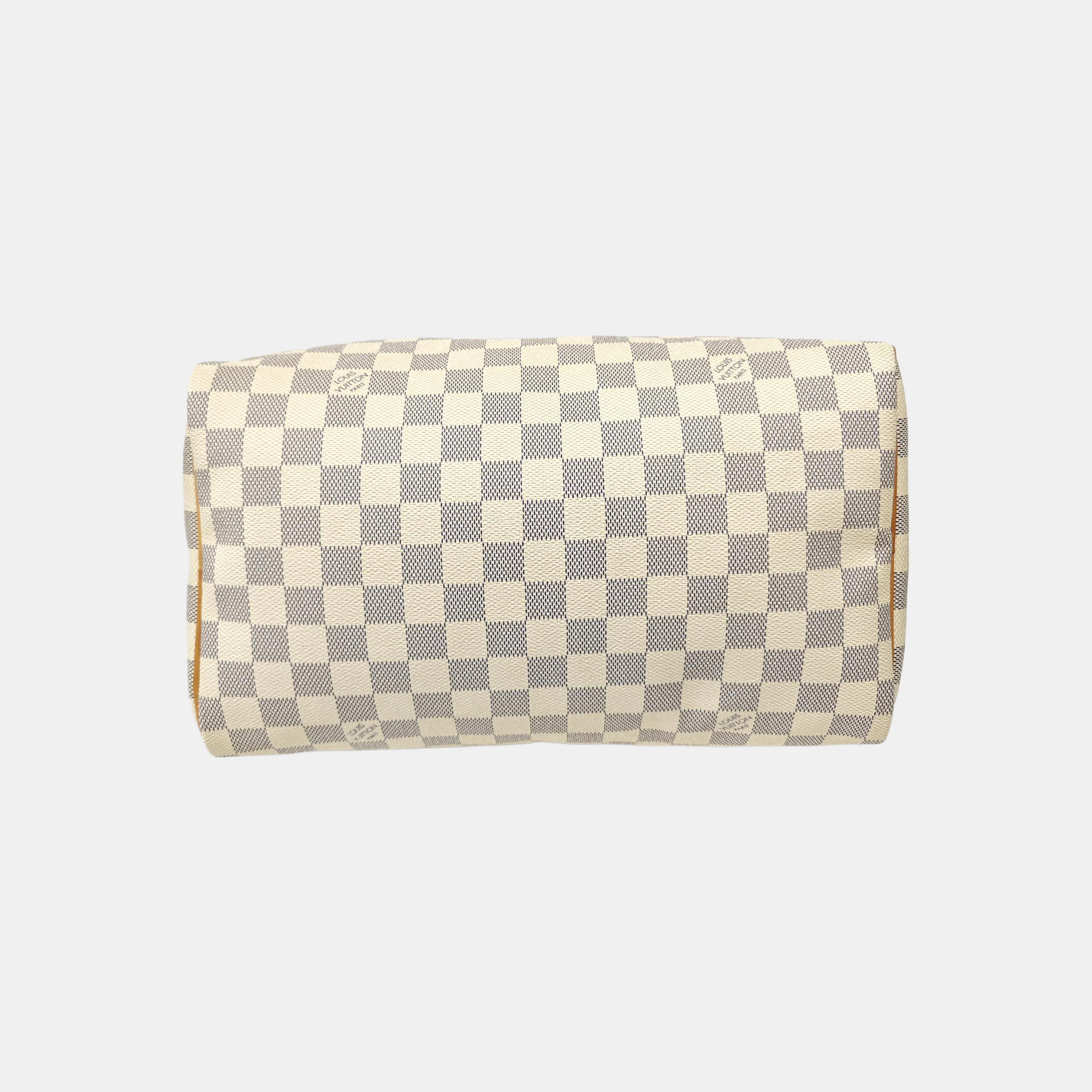 SPEEDY 30 Damier Azur Coated Canvas White