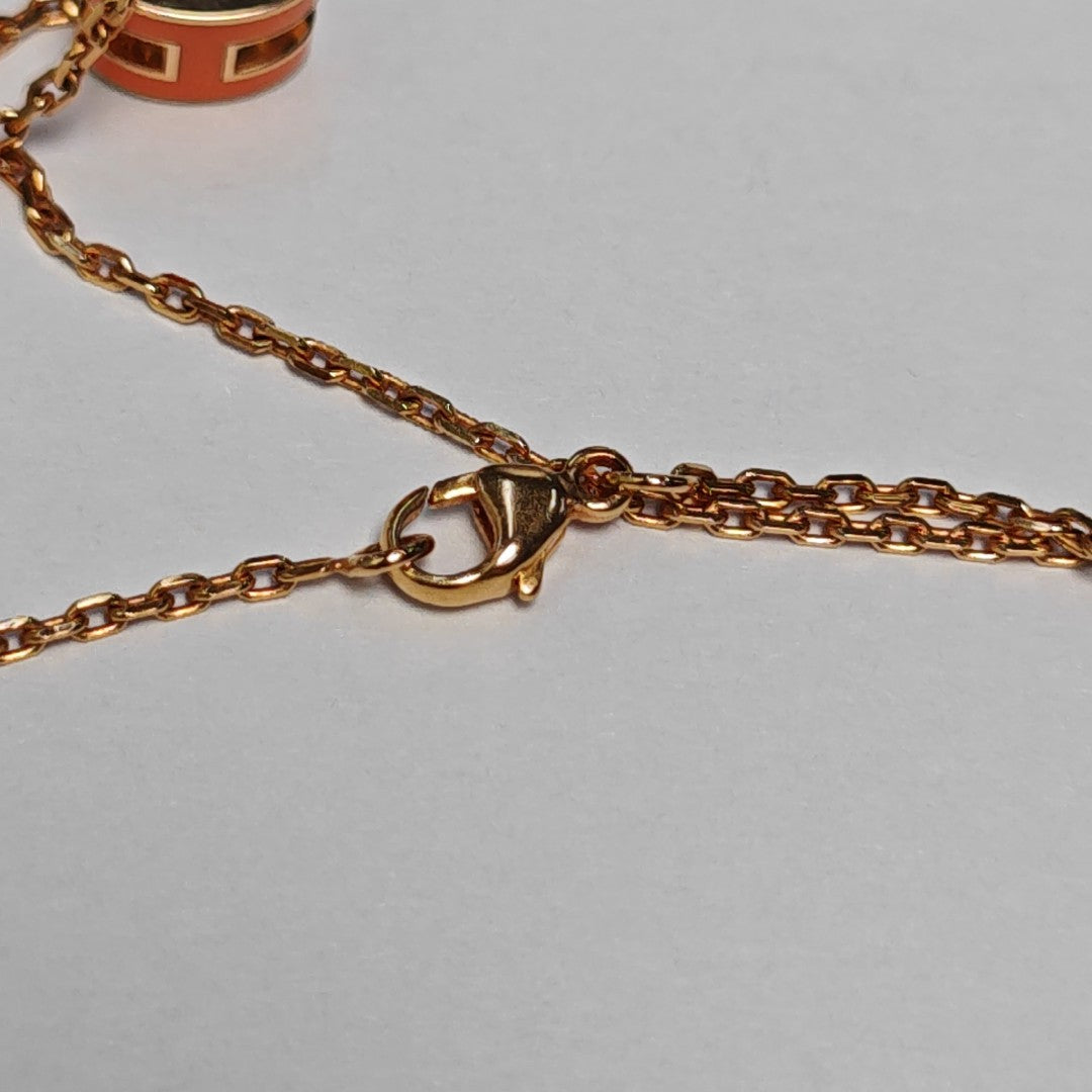 Pop H Metal Rose Gold Necklace