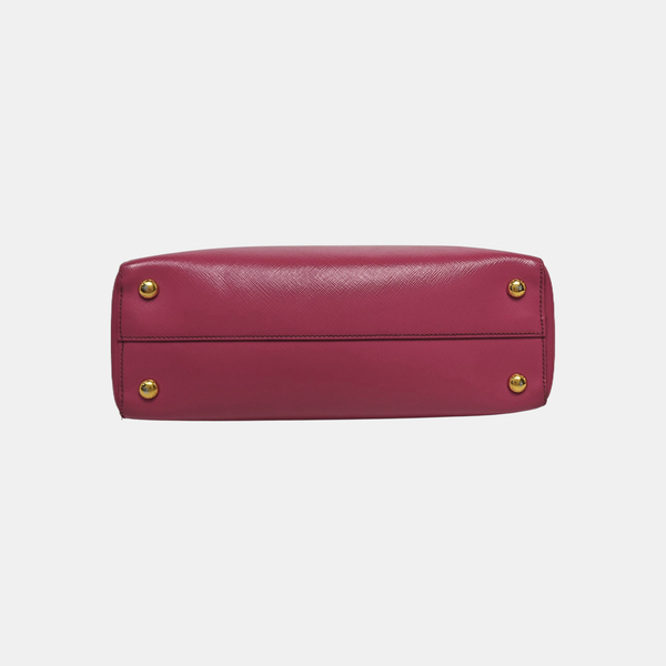 Saffiano Calfskin Top Handle Bag Red