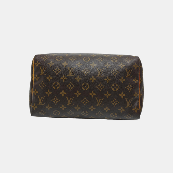 SPEEDY 30 Monogram Coated Canvas Brown