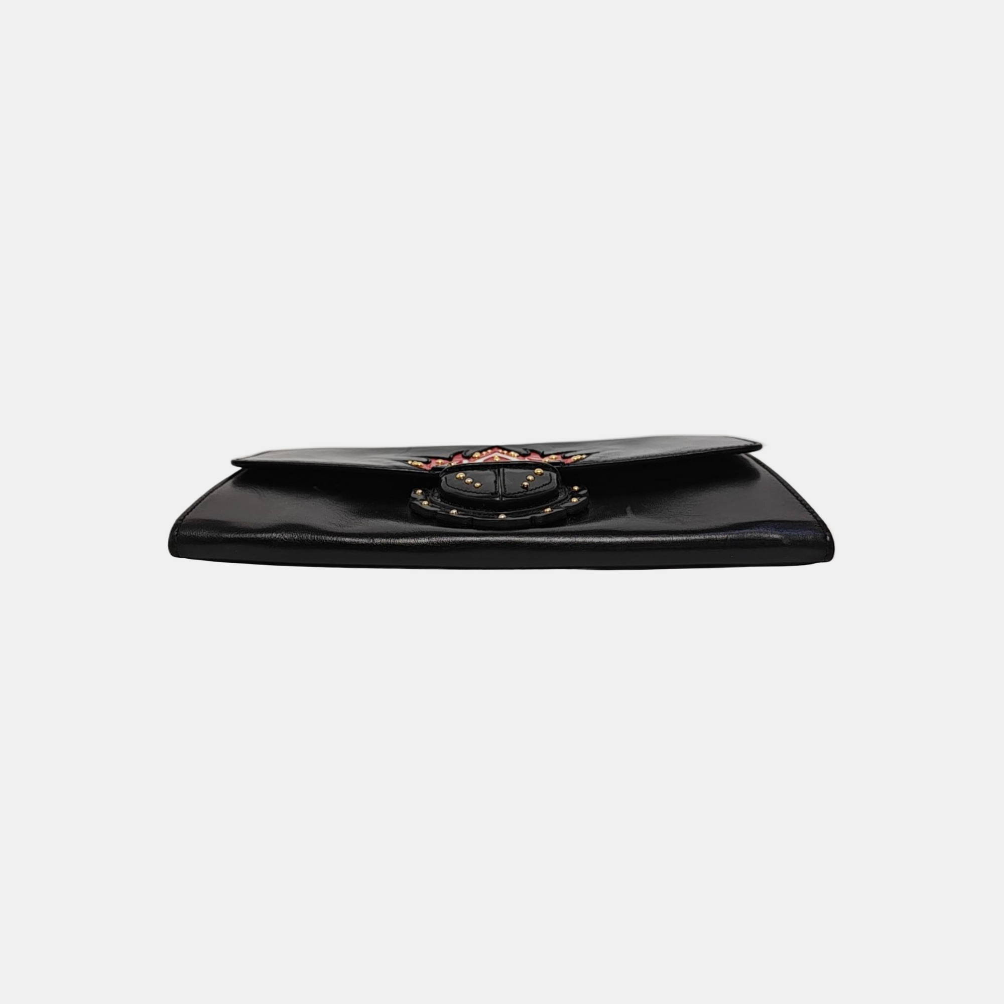 Leather Clutch Black