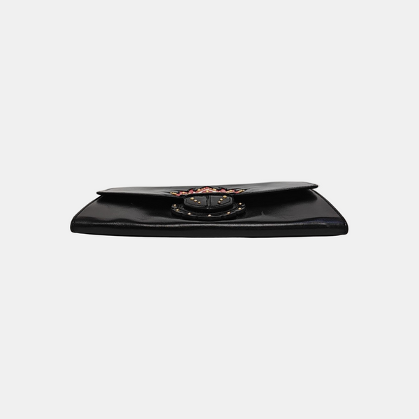 Leather Clutch Black