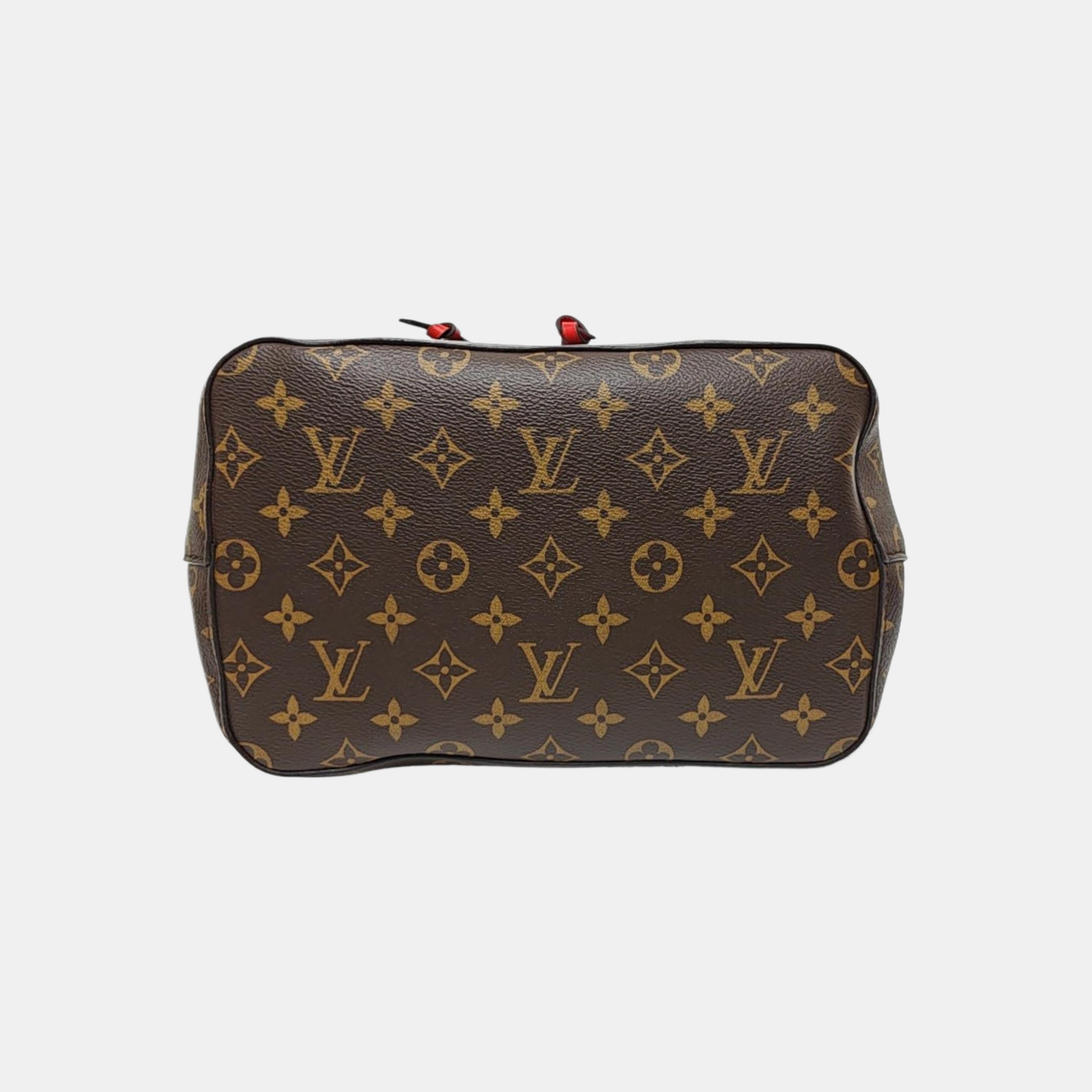 NÉONOÉ MM Monogram Coated Canvas Brown
