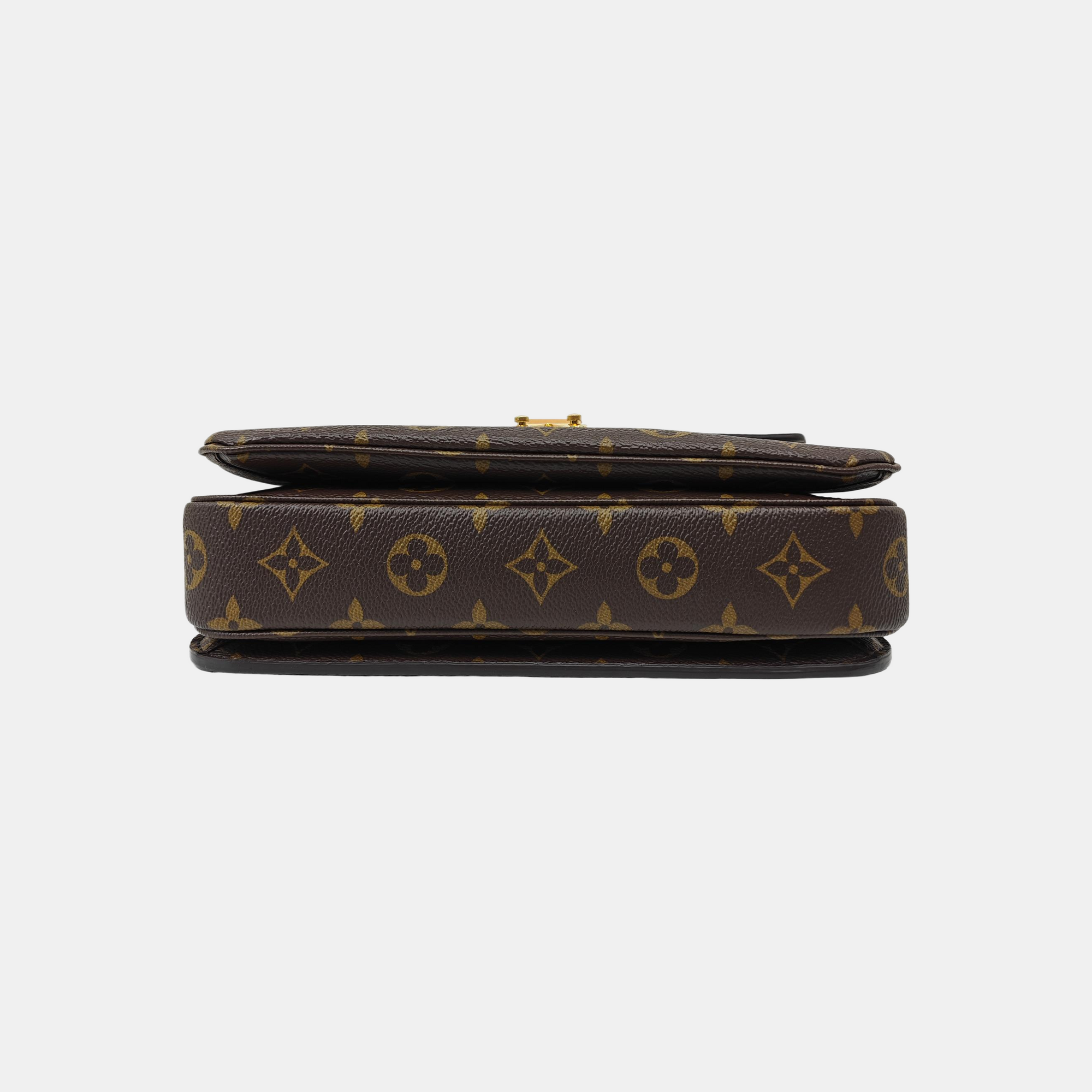 MÉTIS MM Monogram Coated Canvas Brown