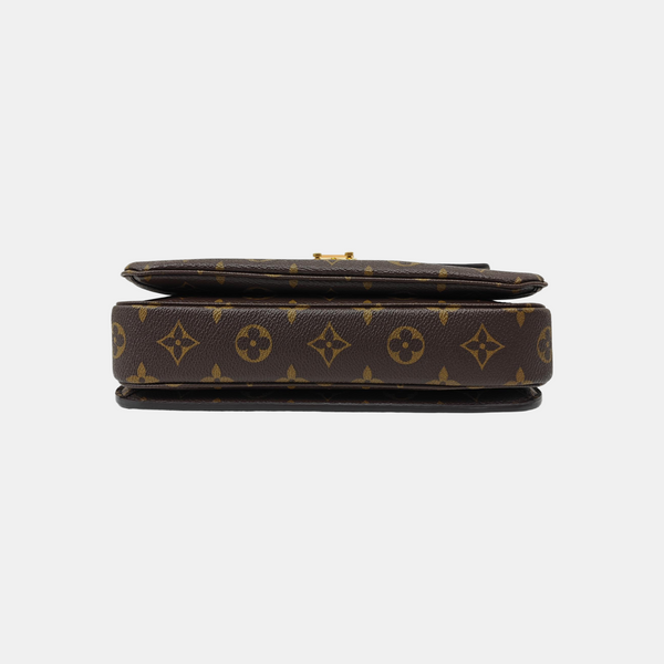 MÉTIS MM Monogram Coated Canvas Brown