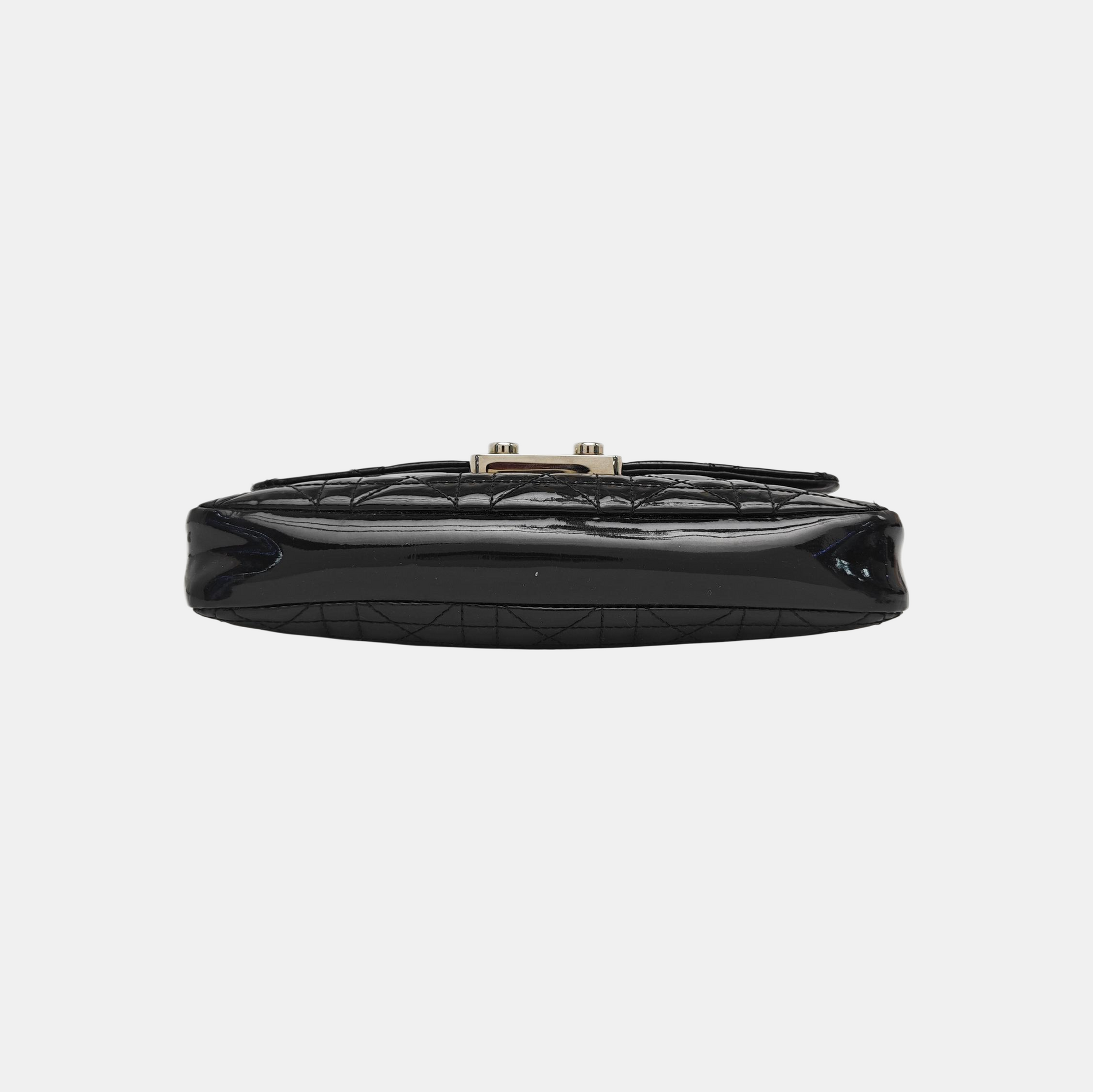 Miss Dior Cannage Patent Leather Black
