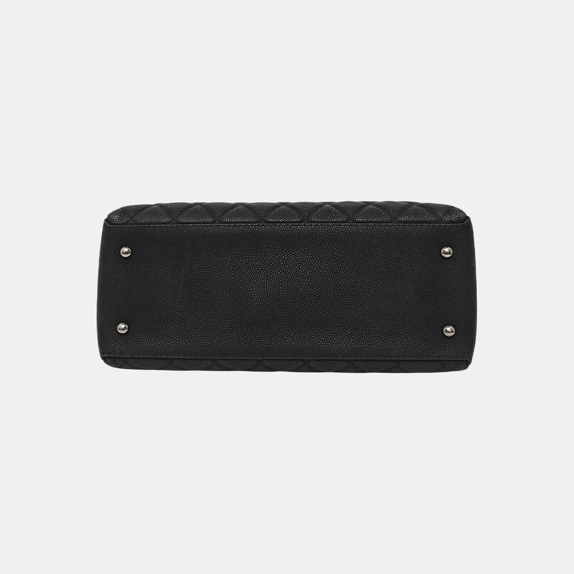 Quilted Grained Calfskin Black