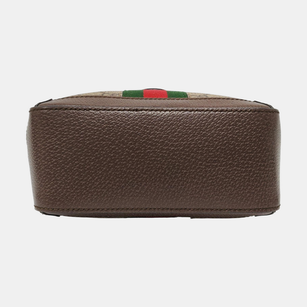 Ophidia Mini Monogram Coated Canvas Beige