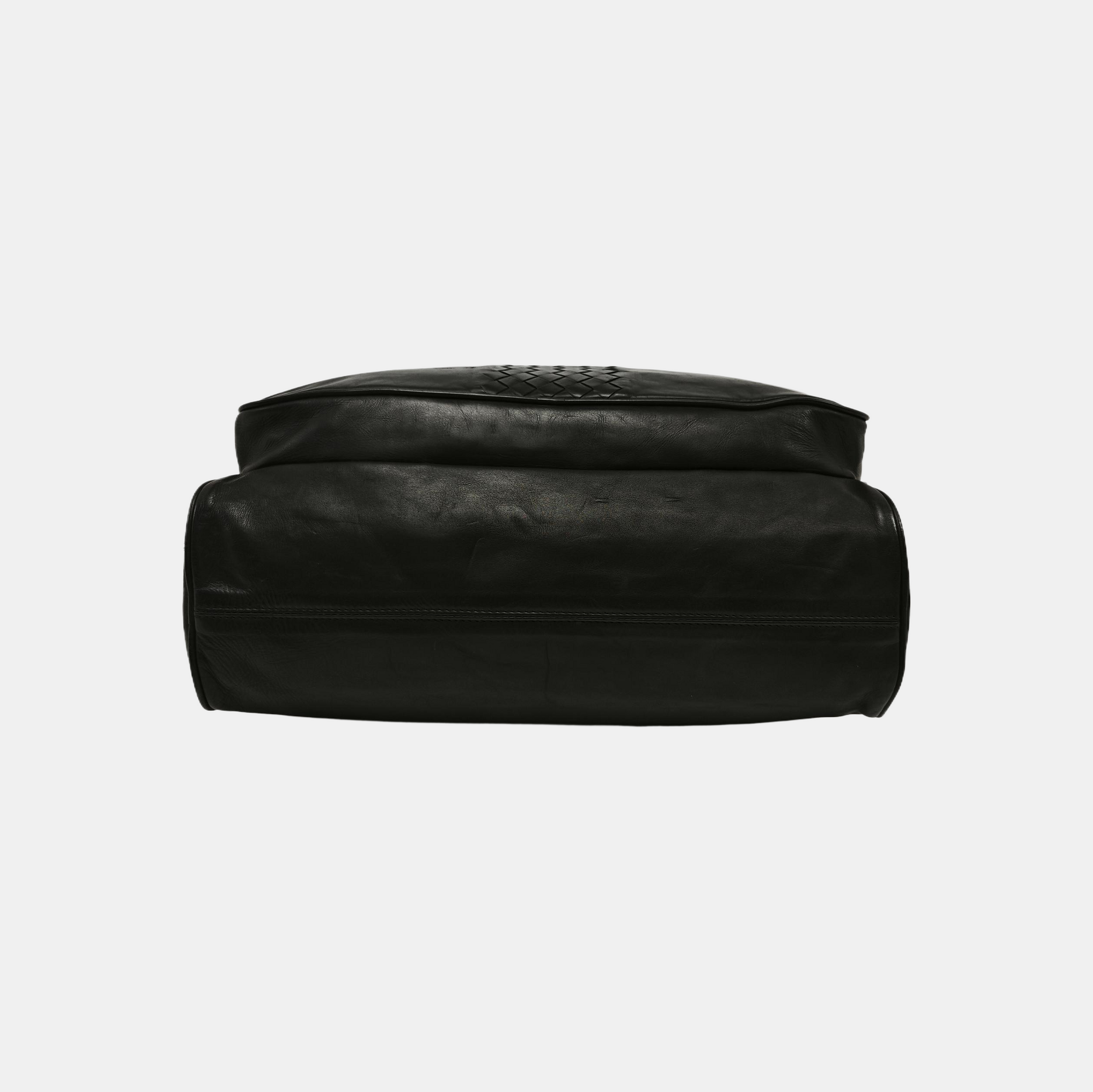 Calfskin Top Handle Bag Black