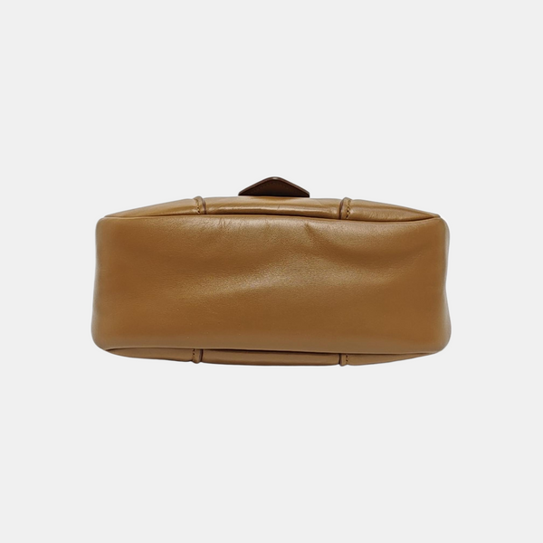 Lambskin Shoulder Bag Brown