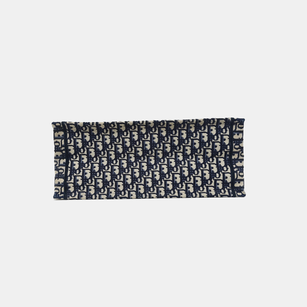 Book Tote Large Oblique Canvas Blue