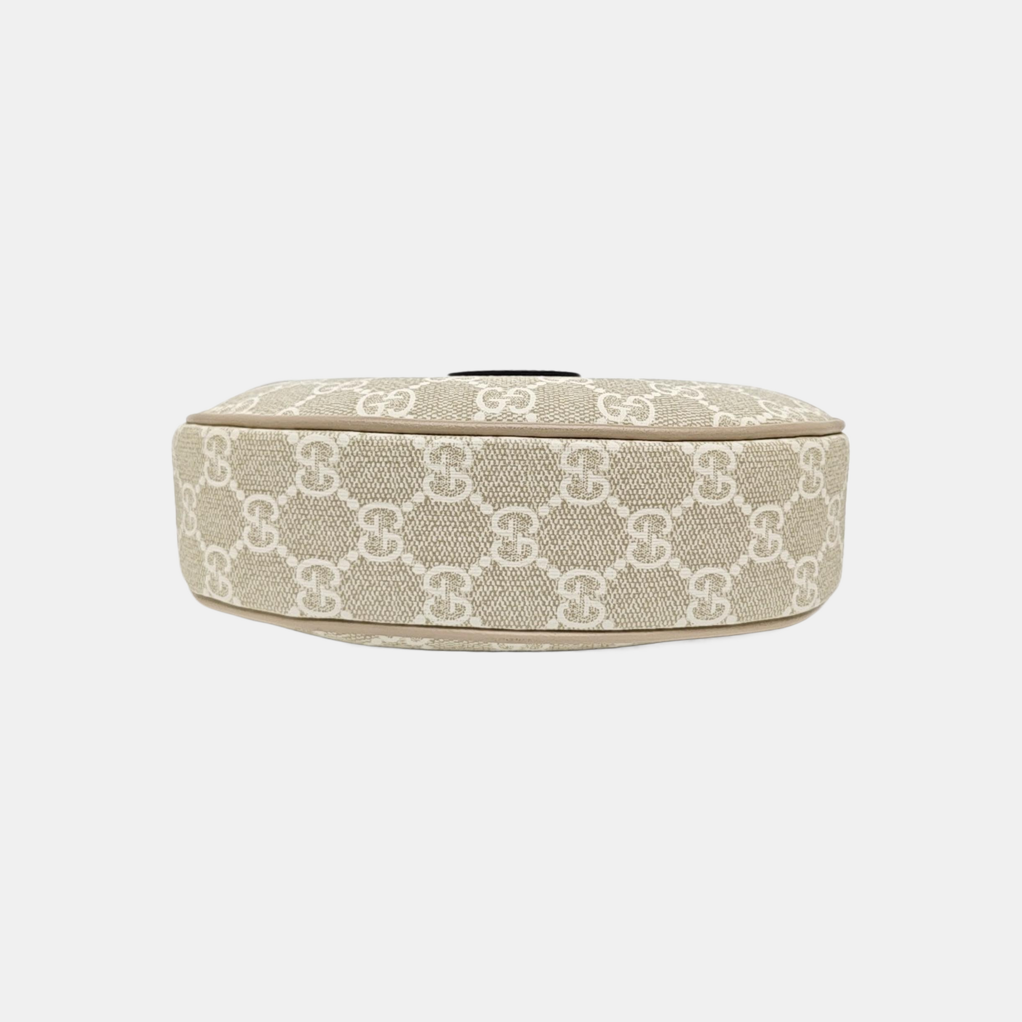 Monogram Coated Canvas Shoulder Bag Beige
