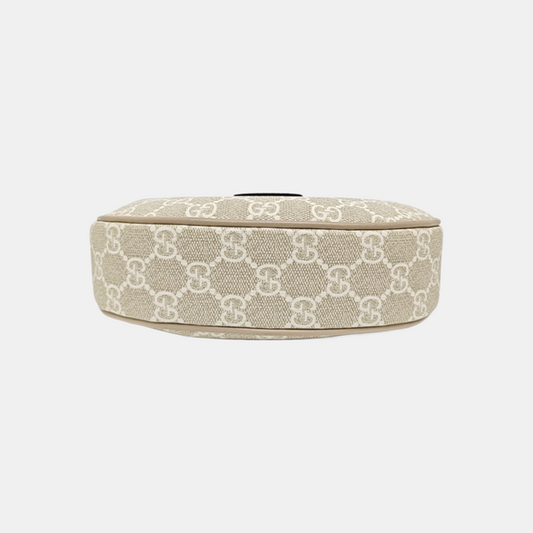 Monogram Coated Canvas Shoulder Bag Beige