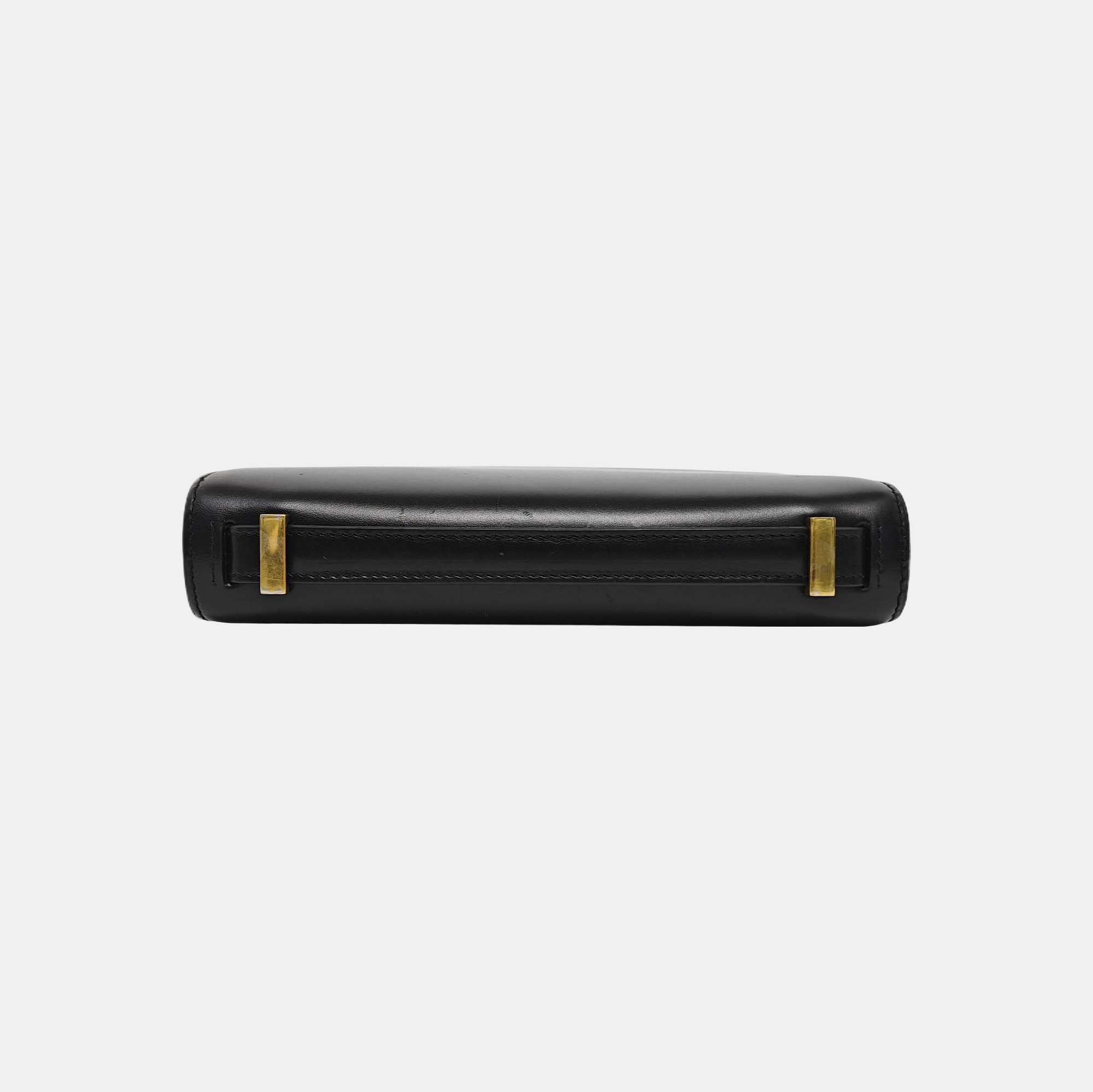 Calfskin Shoulder Bag Black