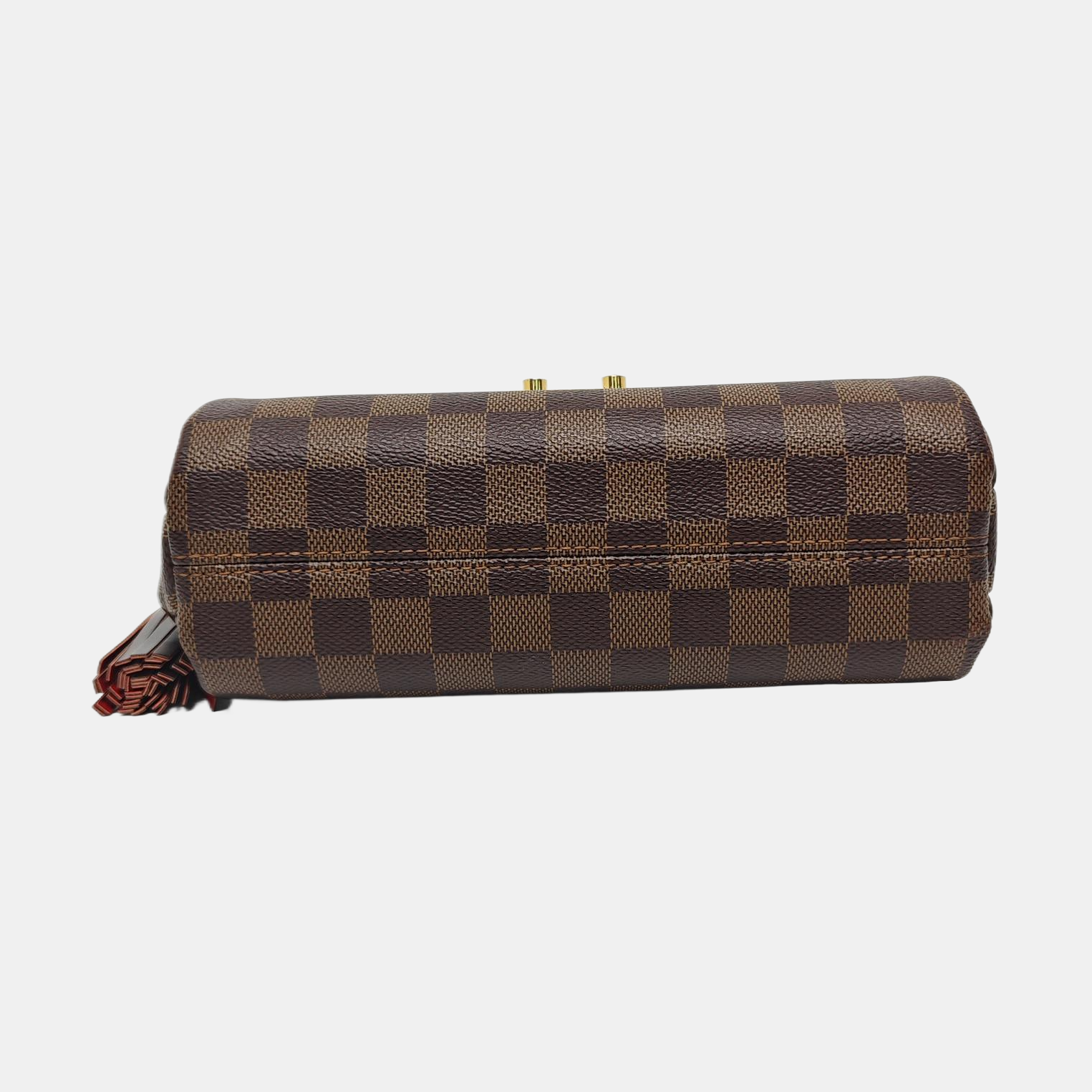 CROISETTE Damier Ebene Coated Canvas Brown