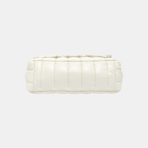 BB Quilted Calfskin White