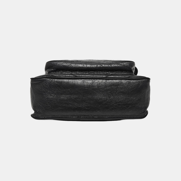 NIKI Medium Chevron Calfskin Black