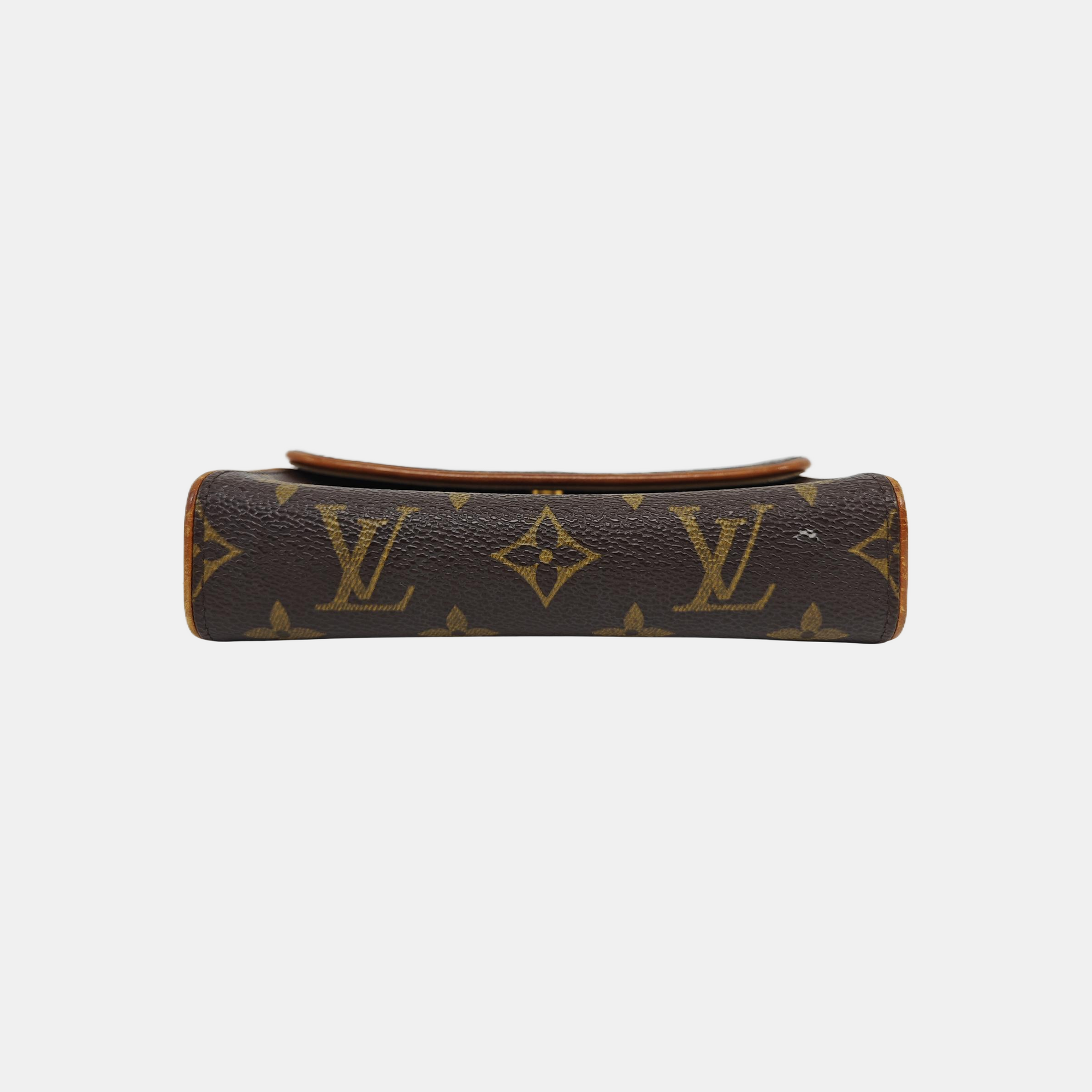 FLORENTINE Monogram Coated Canvas Brown