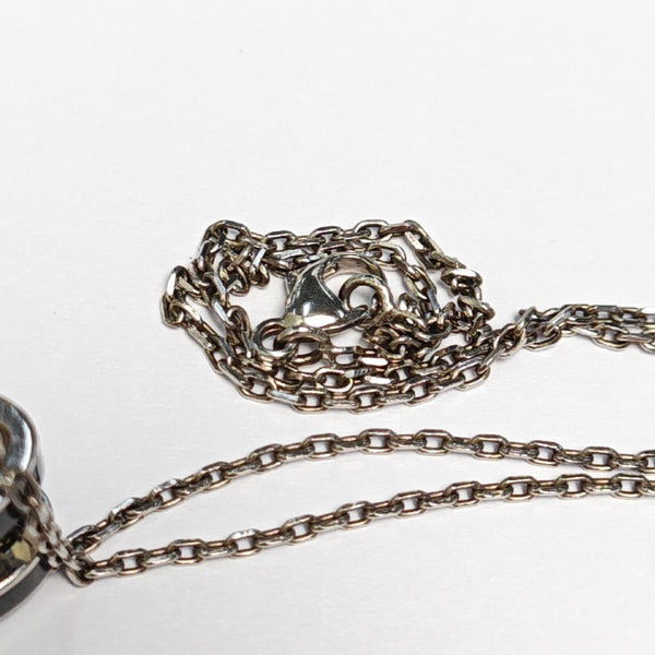 Pop H Metal Silver Necklace
