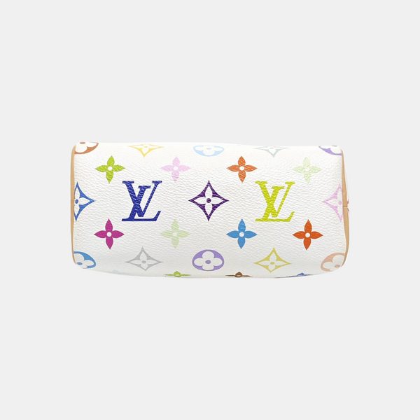 LV × TM SPEEDY Nano Monogram Coated Canvas White