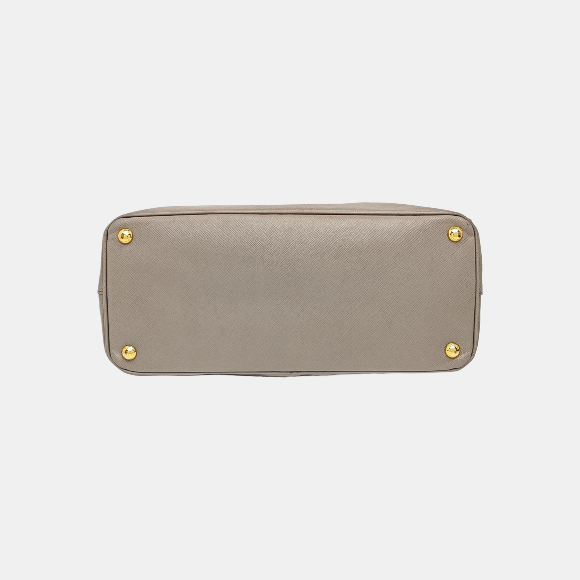 Galleria Large Saffiano Calfskin Gray