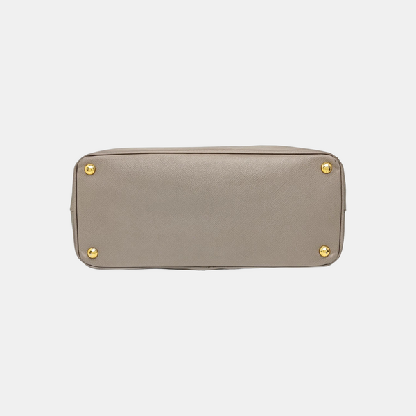 Galleria Large Saffiano Calfskin Gray