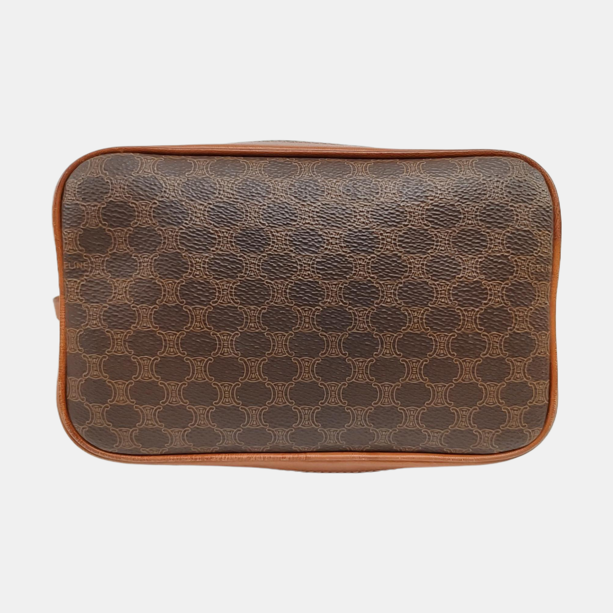 MACADAM BUCKET Coated Canvas Brown