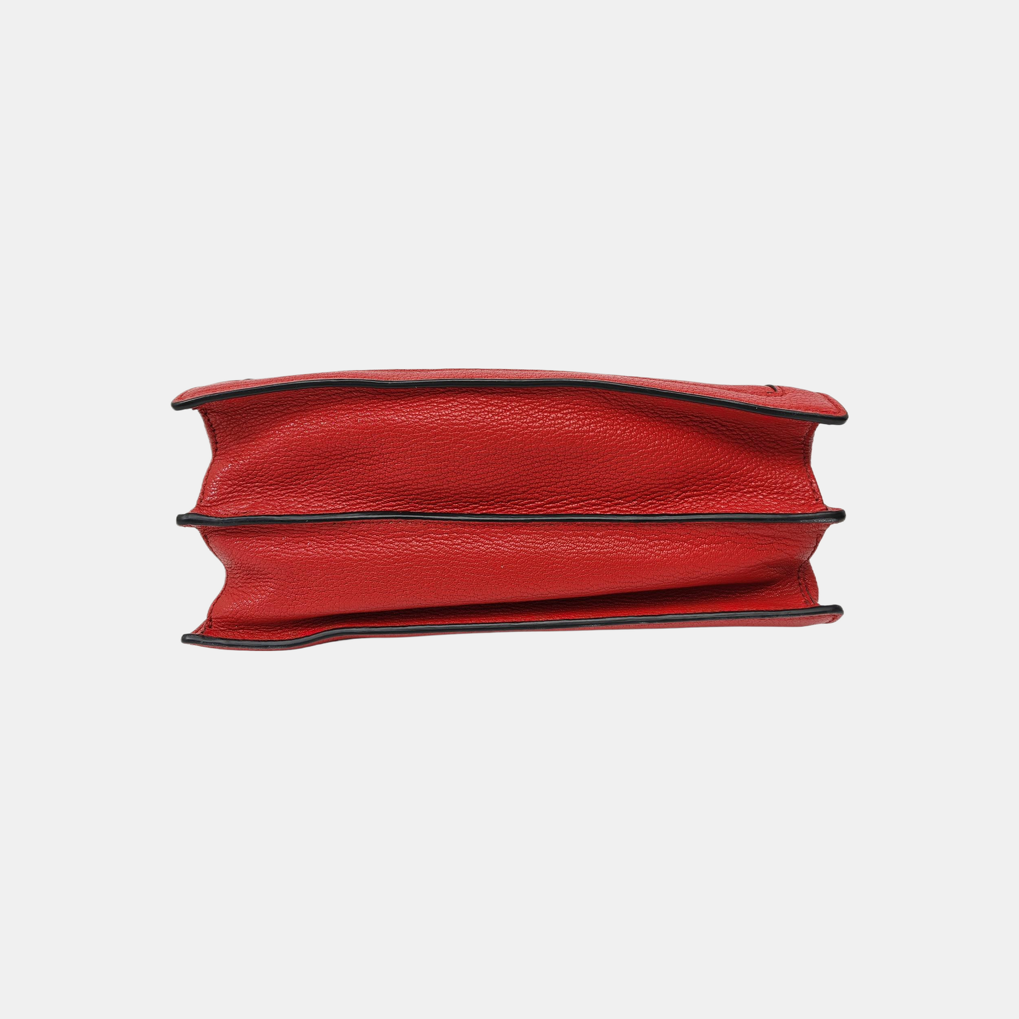 Calfskin Crossbody Bag Red