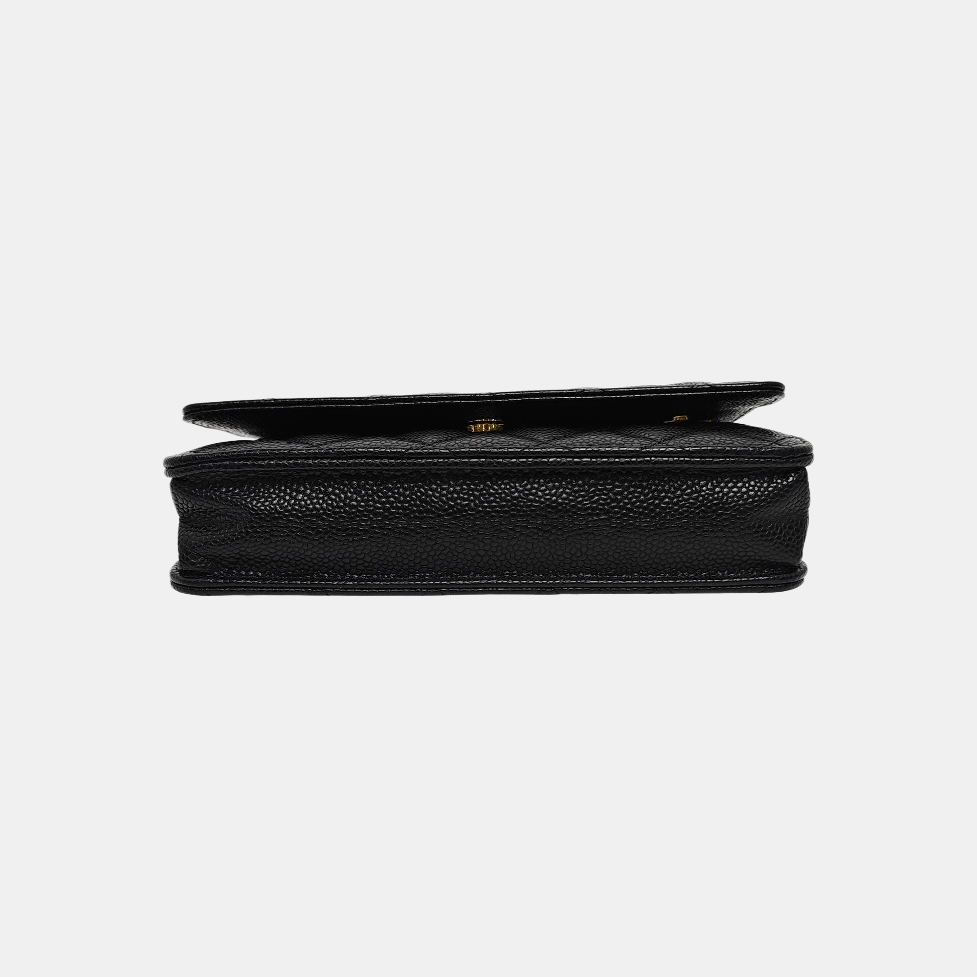 WOC Quilted Grained Calfskin Black
