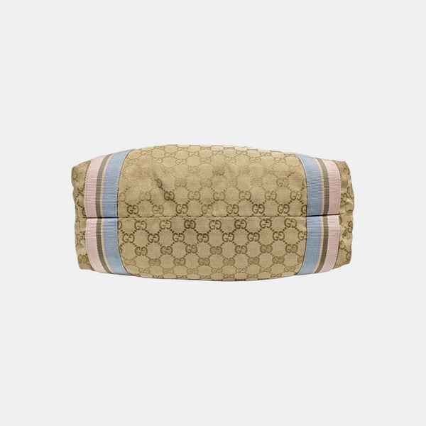 Monogram Canvas Tote Bag Beige