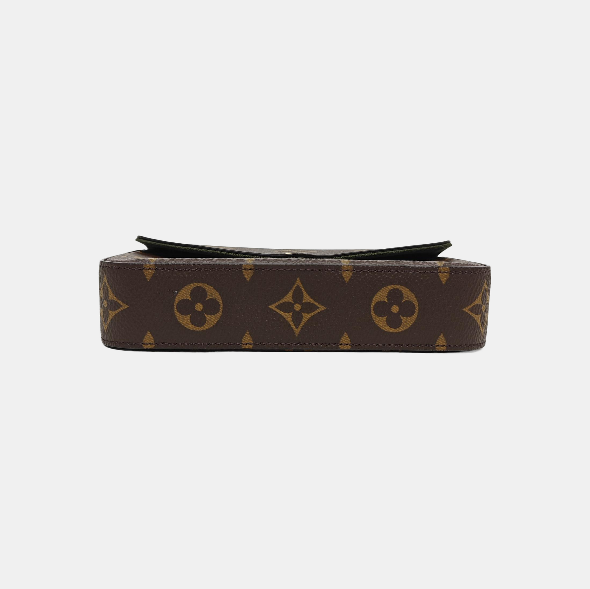 FÉLICIE Monogram Coated Canvas Brown